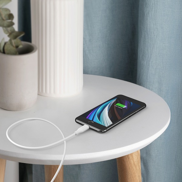 Choetech Vit USB-C till Lightning-kabel MFi PD 30W 1/2m - Snabbl