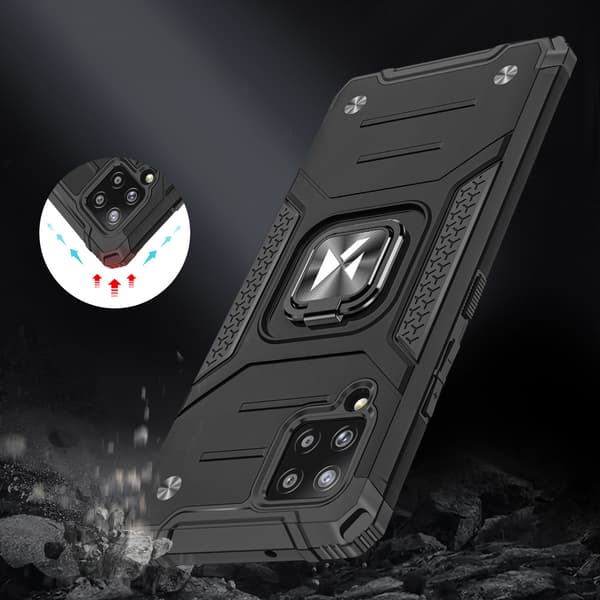 Wozinsky Ring Armor robust hybridfodral med magnetisk hållare fö