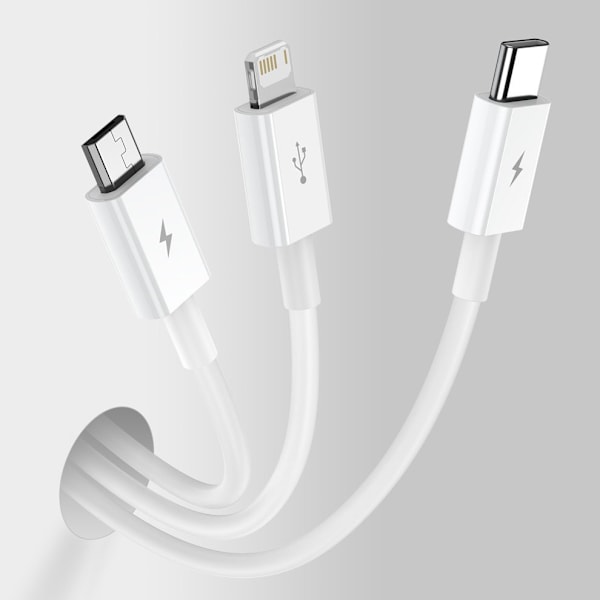 Baseus Superior 3-i-1 USB-kabel - Lightning / USB Typ C / Mikro