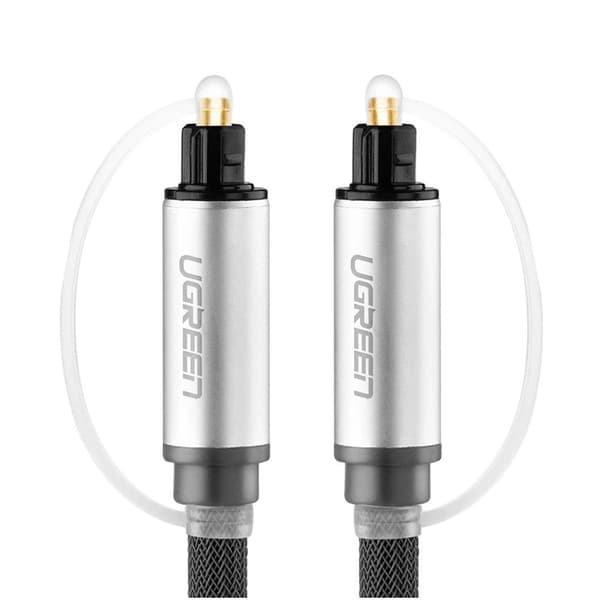 Ugreen AV108 10539 Optisk Toslink/SPDIF-kabel 1m - Grå
