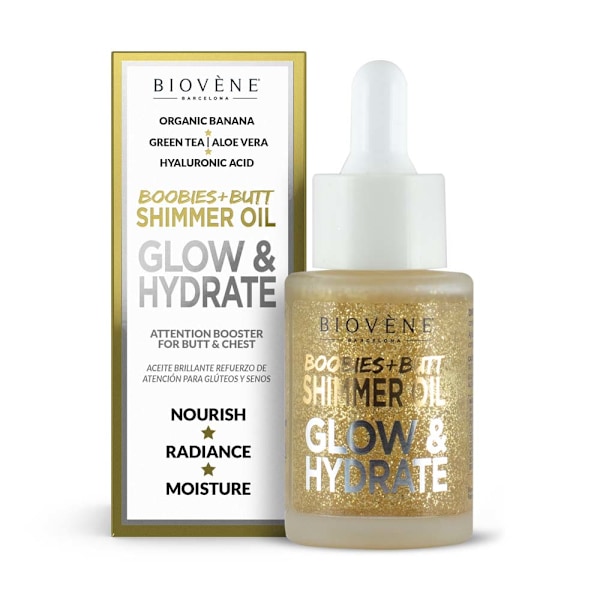Biovene Hehku & Kosteus Rinta- ja Pakaraöljy, 30 ml