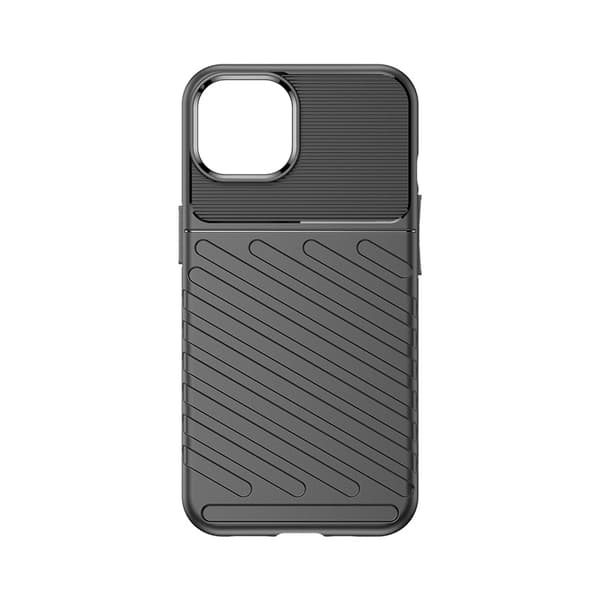 Stöttåligt iPhone 15 Plus Skyddscover - Svart