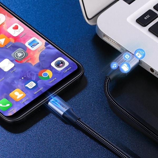 Ugreen USB-A till USB-C Kabel 1.5m QC 3.0 3A - Grå