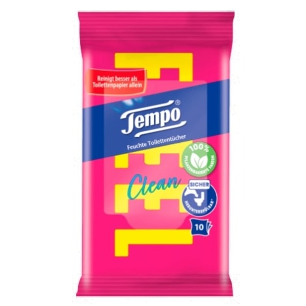Tempo Reseformat Våtservetter/ 10 stycken