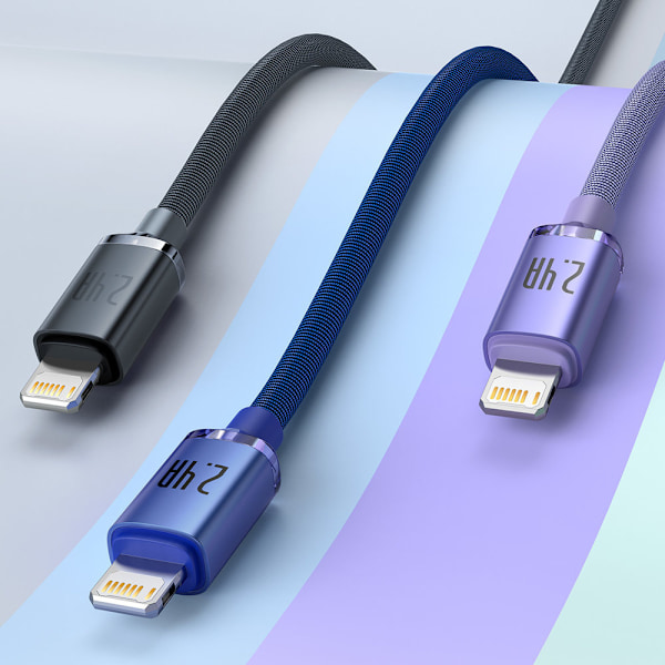 Baseus Crystal Shine USB Kabel för snabbt laddning och dataöverf