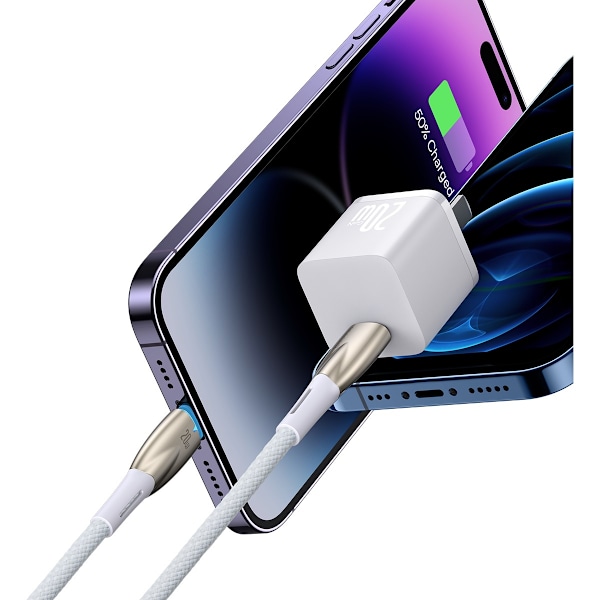 Baseus CADH000002 Lightning till USB-C PD Kabel 20W 480Mb/s 1m -