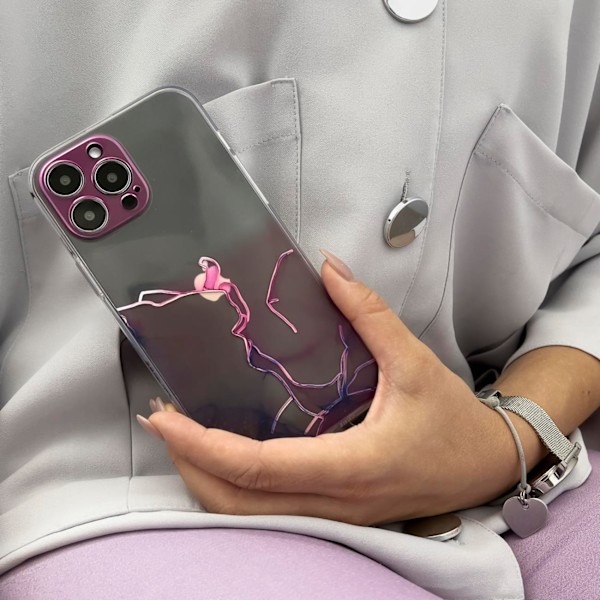 Marmor Skal till iPhone 12 Pro Max - Blå Gelöverdrag För Stötsky