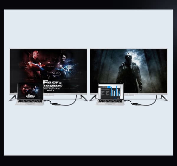 Ugreen HDMI till VGA Adapter med Micro USB/Aux 3/5 mm Mini Jack
