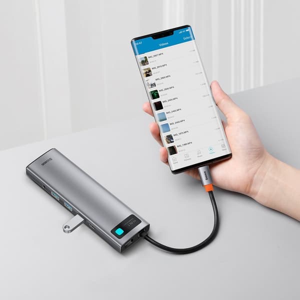 Baseus Metal Gleam 11-i-1 USB-C HUB - 3x USB 3.2/ USB-C PD/ 3/5