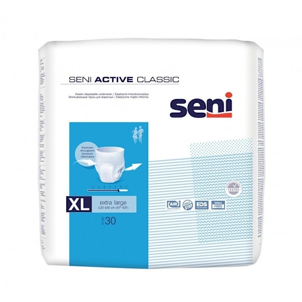 Inkontinensskydd XL 30st - Seni Active Classic för Aktiv Livssti