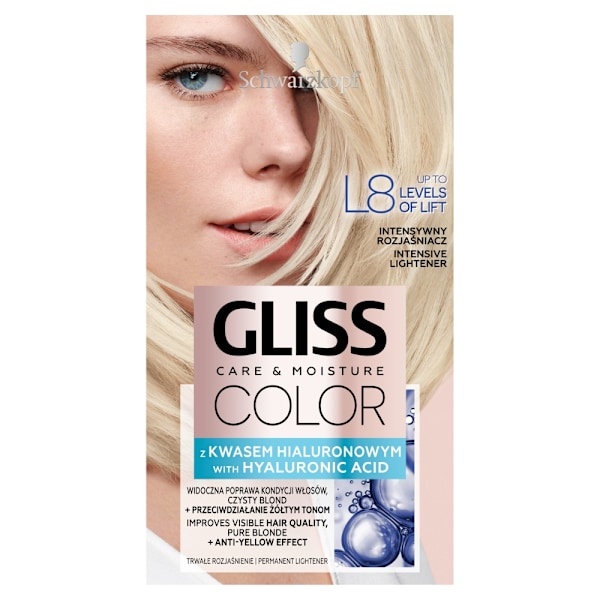 Gliss Color Care & Moisture Tehokas Vaalennusaine L8