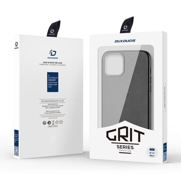 Dux Ducis Grit iPhone 14 Plus Läderfodral - Elegant Konstläder S