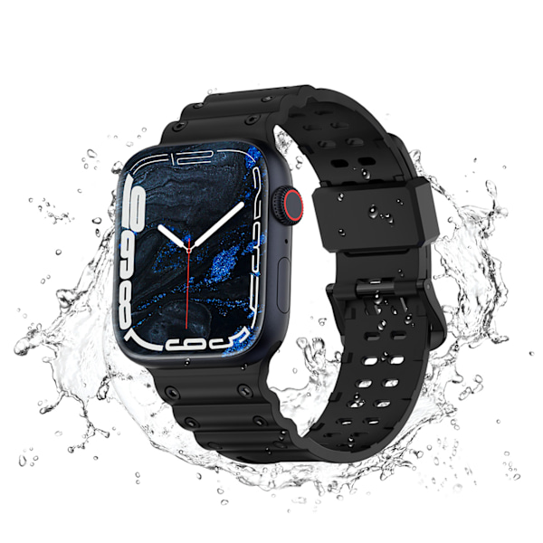Trefaldigt Skydd Armband till Apple Watch SE/ 9/ 8/ 7/ 6/ 5/ 4/