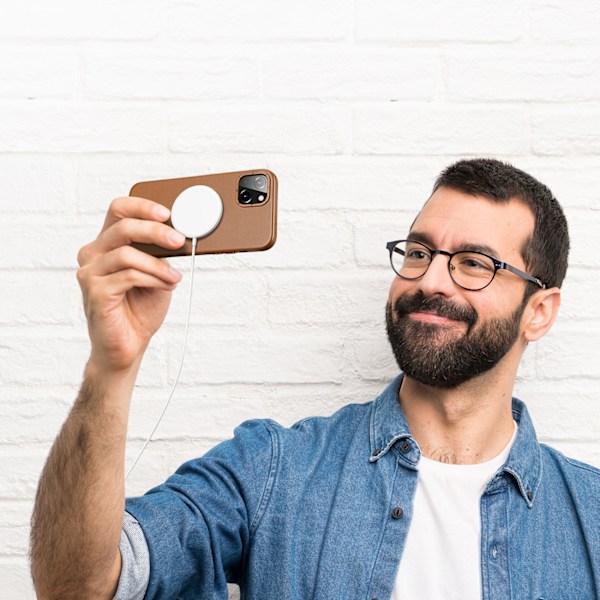 Dux Ducis Grit Plånboksfodral i Läder till iPhone 14/ Elegant PU
