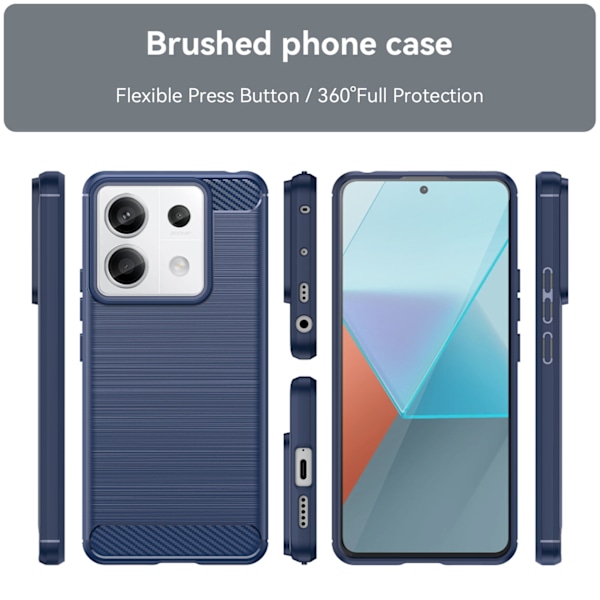 Xiaomi Redmi Note 13 Pro+ Blå Kol-fodral