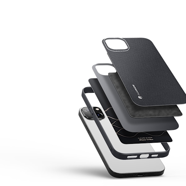 Dux Ducis Fino Nylonfodral för iPhone 14 Plus - Svart