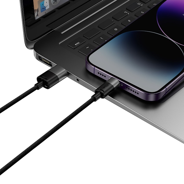 Baseus StarSpeed 3-i-1 USB-kabel: micro USB / Lightning / USB-C/