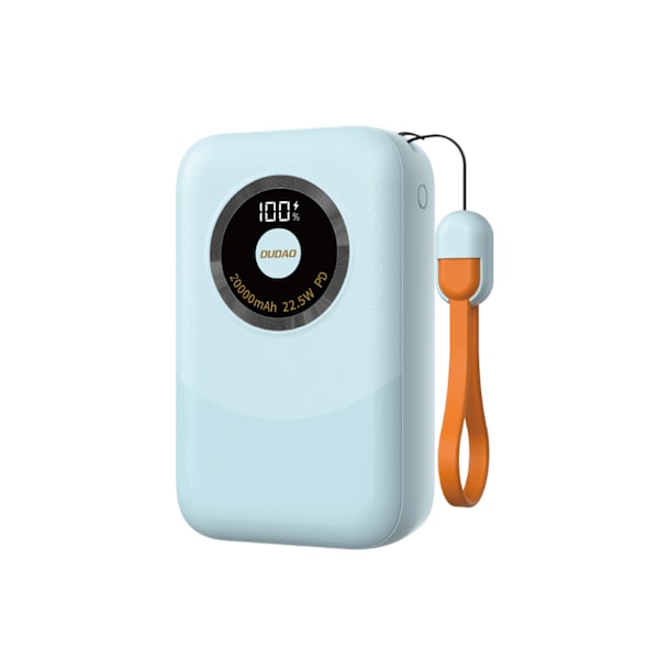 Kompakt Blå Strömbank Dudao K21Pro 20000mAh 22.5W