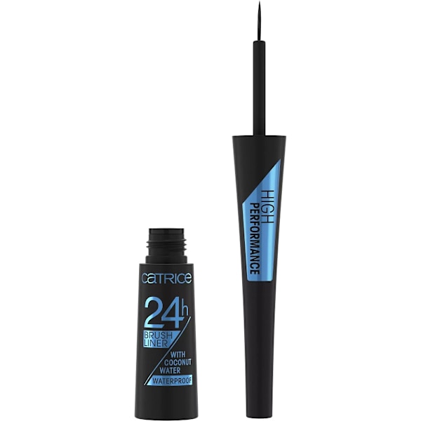 Catrice 24H Kaksivaiheinen Sivelinkärki Eyeliner Vedenkestävä 010 Ultra Musta, 3 ml