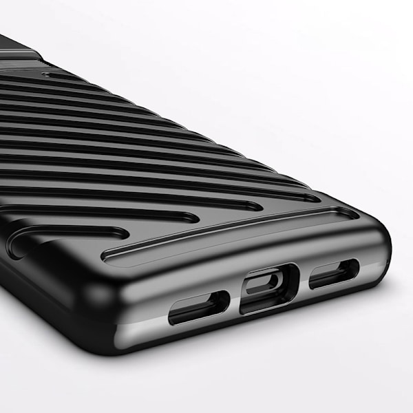 Google Pixel 6 Svart Flexibelt Pansarfodral Thunder Case