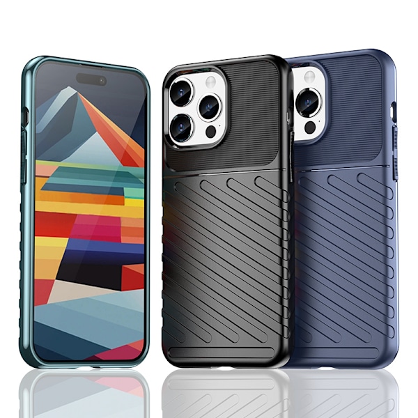 Robust Skal för iPhone 15 Pro Max Thunder Case - Blå