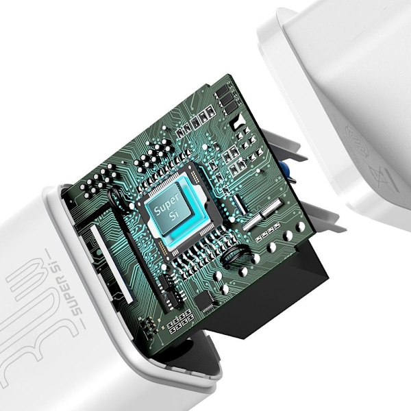 Baseus Super Si 1C Snabbladdare USB Typ C 30W Power Delivery Sna