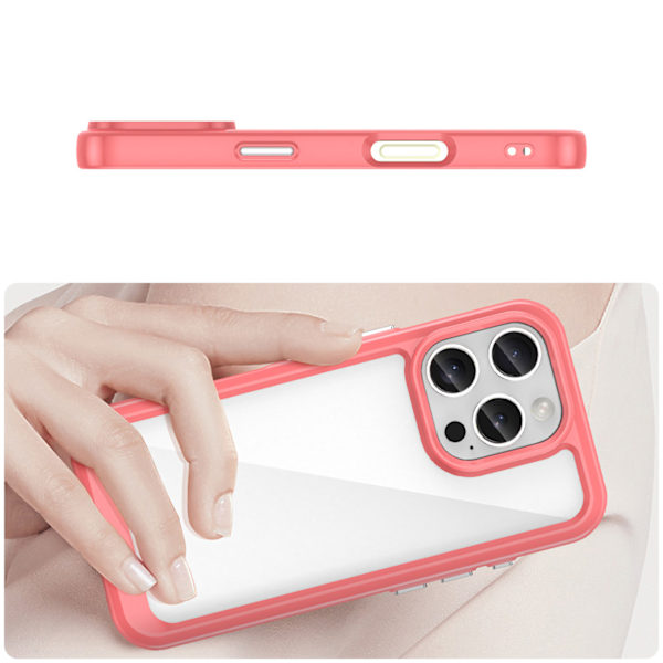 Skyddsfodral Outer Space Gelram iPhone 16 Pro – röd