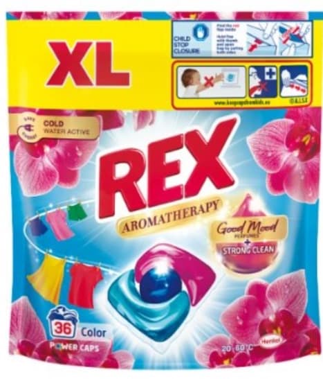 Rex Aromaterapi Tvätt Kapslar Orchid/ Universell/ 36 Pack