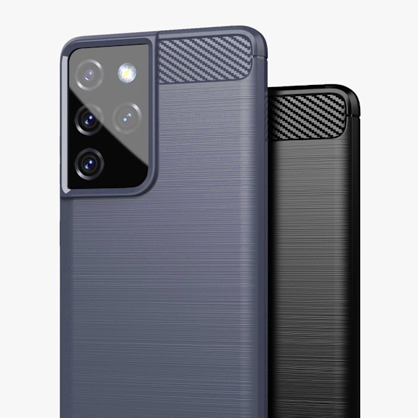 Flexibelt Kolfodral för Samsung Galaxy S21 Ultra 5G - Blå