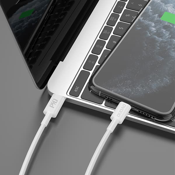 USB-C till Lightning Kabel - Dudao L6X PD 20W 1m - Vit