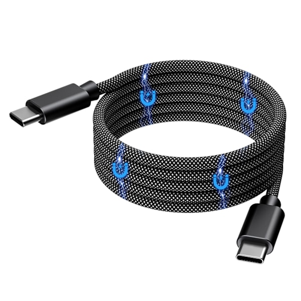 Choetech XCC-1052 100W Magnetholder USB-C Kabel - 1,2m Sort