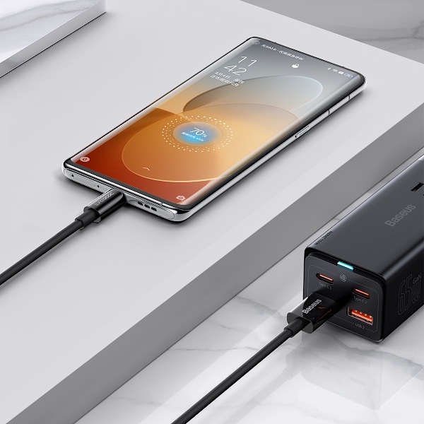 Baseus Superior Series Kabel SUPERVOOC USB-A till USB-C 65W 1m S