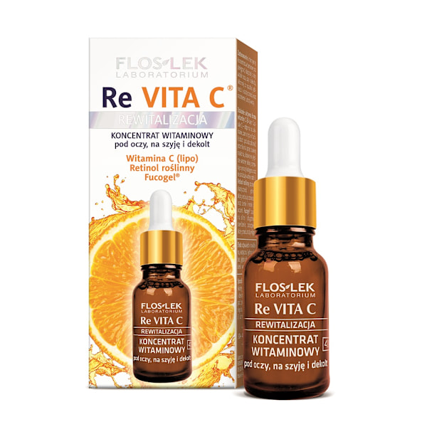 Flos-Lek Re Vita C Vitamin Koncentrat för ögon 45+/ 15 ml