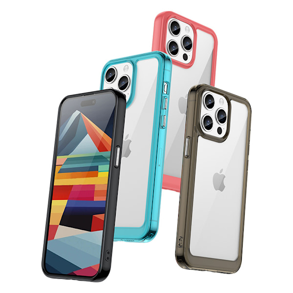 Förstärkt skyddsfodral med flexibel ram för iPhone 15 Pro Outer