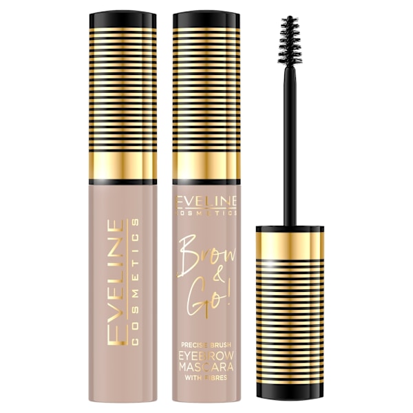 Eveline Cosmetics Brow & Go! Ögonbrynsmaskara med volymgivande f
