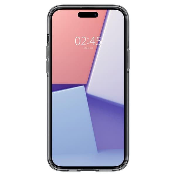 Spigen Crystal Flex Skal för iPhone 15 Plus - grå-transparent