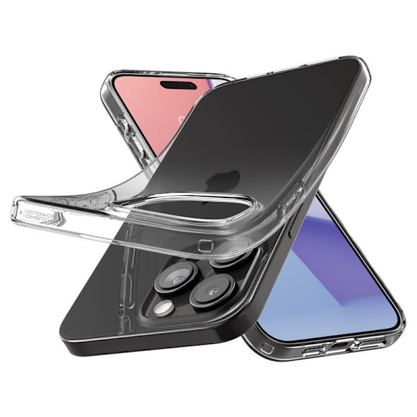 Spigen Crystal Flex Fodral för iPhone 15 Pro - Transparent