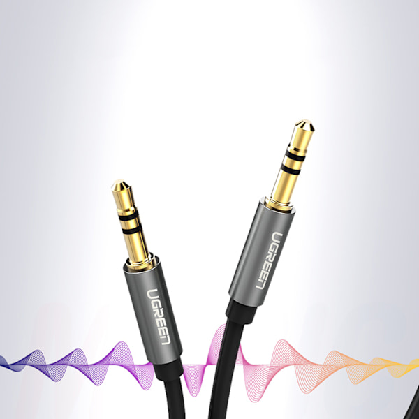 Ugreen AV119 10737 Ljudkabel 3/5mm Mini Jack till 3/5mm Mini Jac