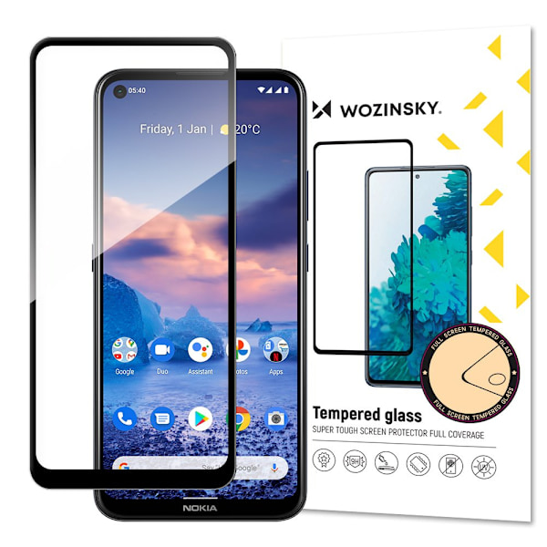 Wozinsky Full Glue härdat glas Case Friendly för hela skärmen me