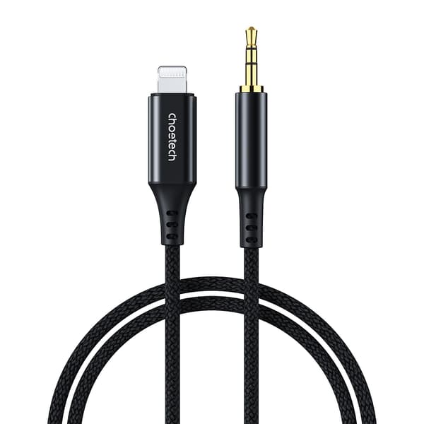 Choetech AUX007 Kabel - 1m Lightning till 3/5mm Mini-Jack - Svar