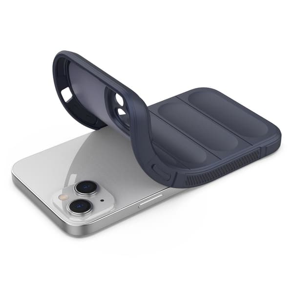 Skyddande Blått Fodral för iPhone 14 Plus - Flexibelt och Slagfa