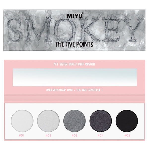 Miyo The Five Points Paletti Smokey Eye Luomiväripaletti, 6,5 g