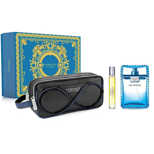 Versace Man Eau Fraiche Toalettvatten Set: 100 ml + 10 ml + Nece