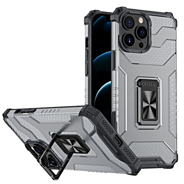 Skyddande Hybrid Skal med Magnetring för iPhone 12 Pro Max - Sva