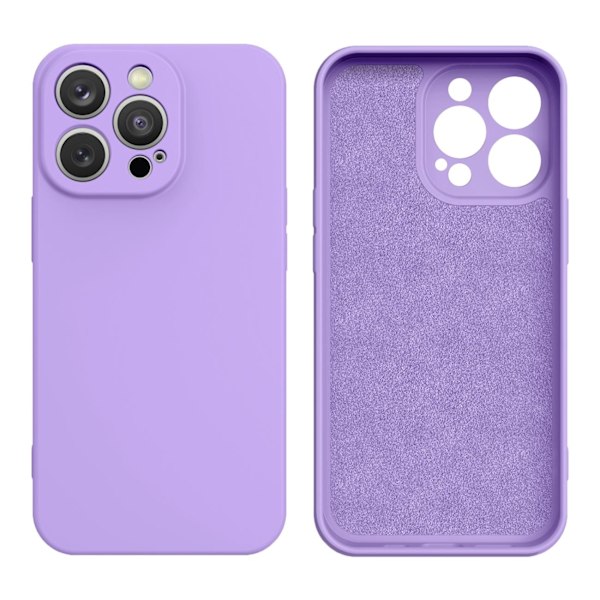 Silikonfodral till iPhone 14 Plus - Lila Skyddande Skal