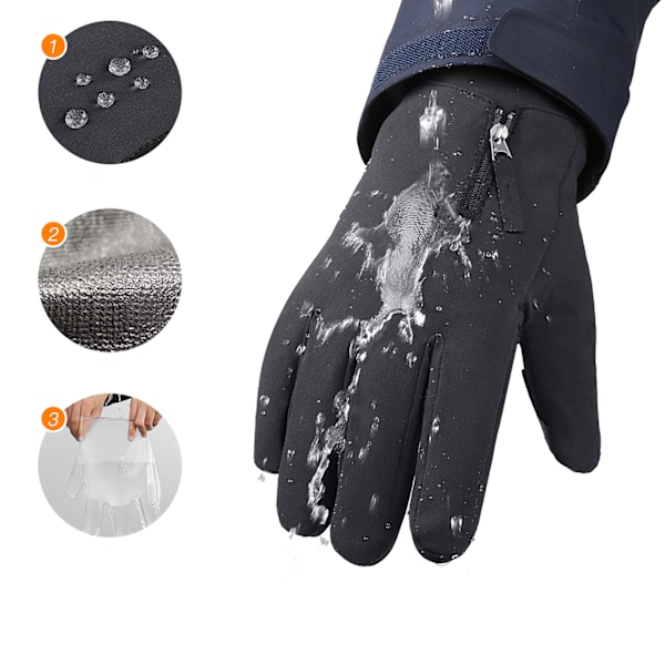 Vinter- och sporthandskar med pekskärmsfunktion/ halkfritt mater
