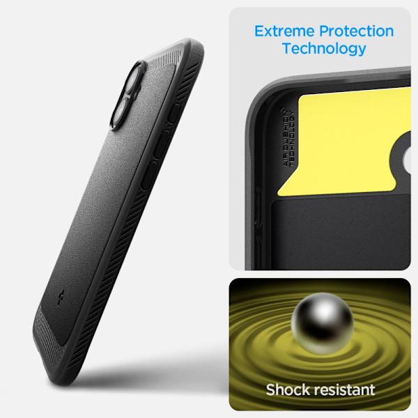 Spigen Rugged Armor MagSafe Skal för iPhone 16 - Svart