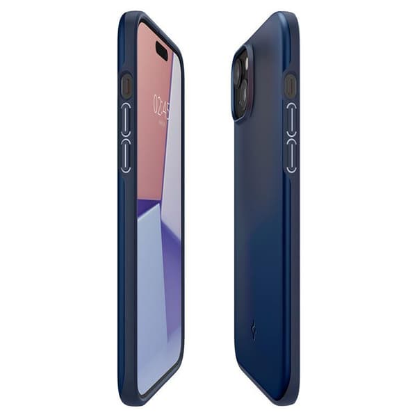 Spigen Thin Fit Fodral för iPhone 15 Plus - Blå