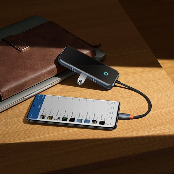Baseus AcmeJoy Hub 4-portars (USB-C till USB-C PD&Data/3x USB3.0