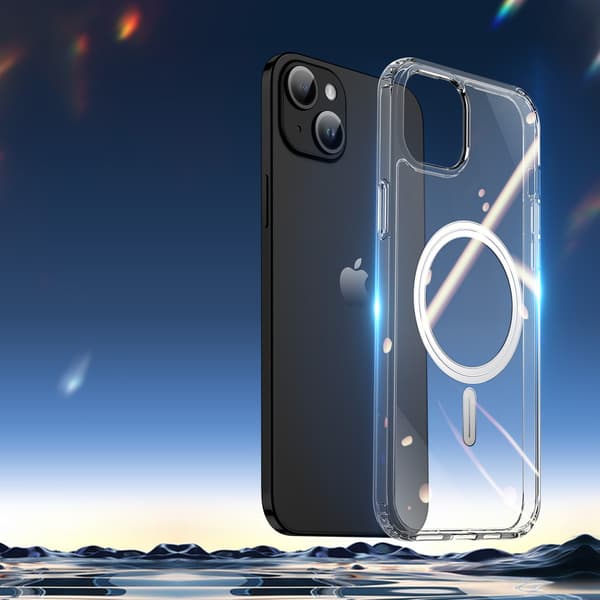 Skyddsfodral med MagSafe för iPhone 15 Plus - Transparent Dux Du